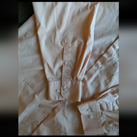 90s Vintage Colours By Alexander Julian Long Sleeve Button Down Shirt Peach 🍑 L - Picture 4 of 16